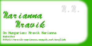 marianna mravik business card